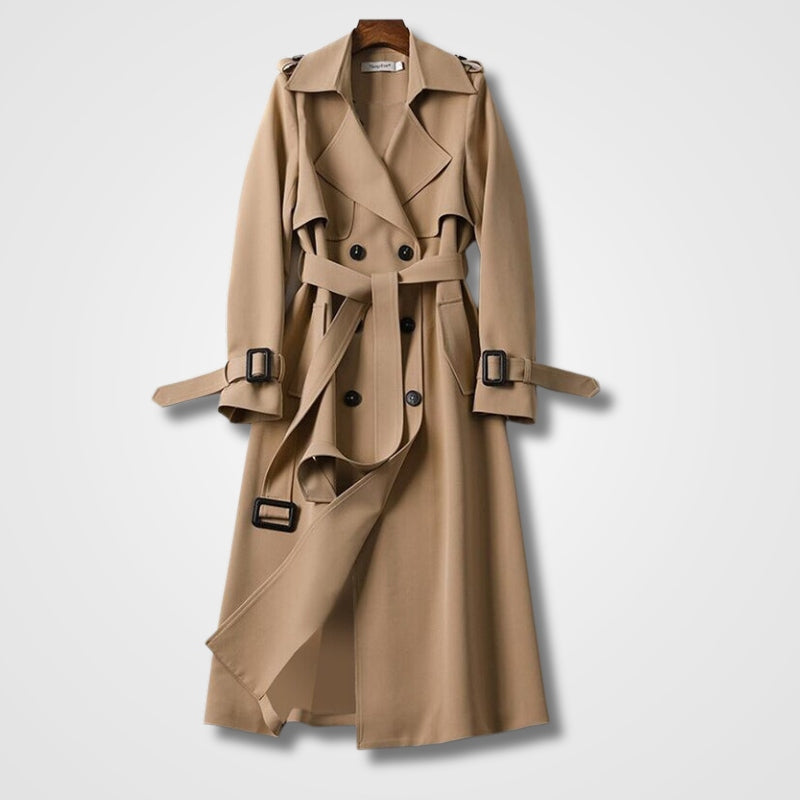 Avelena - Klassischer Damen Trenchcoat mit Gürtel