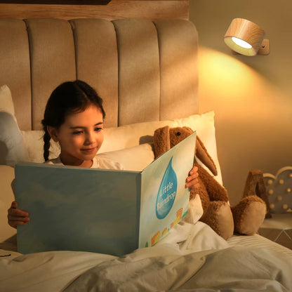 Avelena | Batteriebetriebene Wandlampe | Wiederaufladbar, 360° verstellbar & kabellos für moderne Innenräume