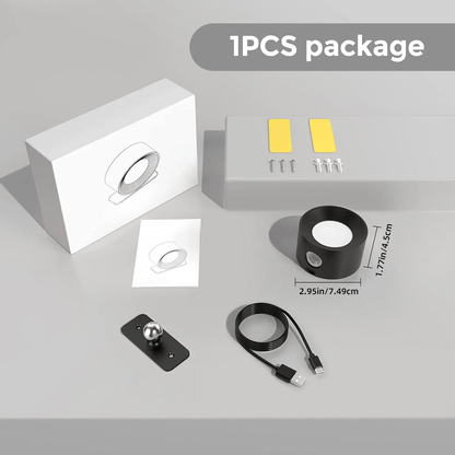 Avelena | Batteriebetriebene Wandlampe | Wiederaufladbar, 360° verstellbar & kabellos für moderne Innenräume