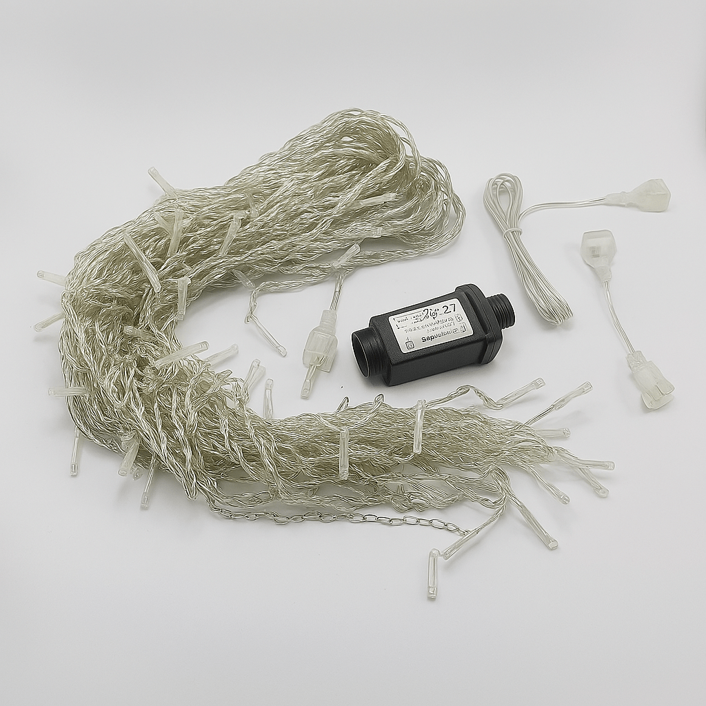 Avelena | Funkelnde Eiszapfen Lichterkette LED | Warmweiß & Kaltweiß, Erweiterbar für Innen- & Außendekoration Feiertage