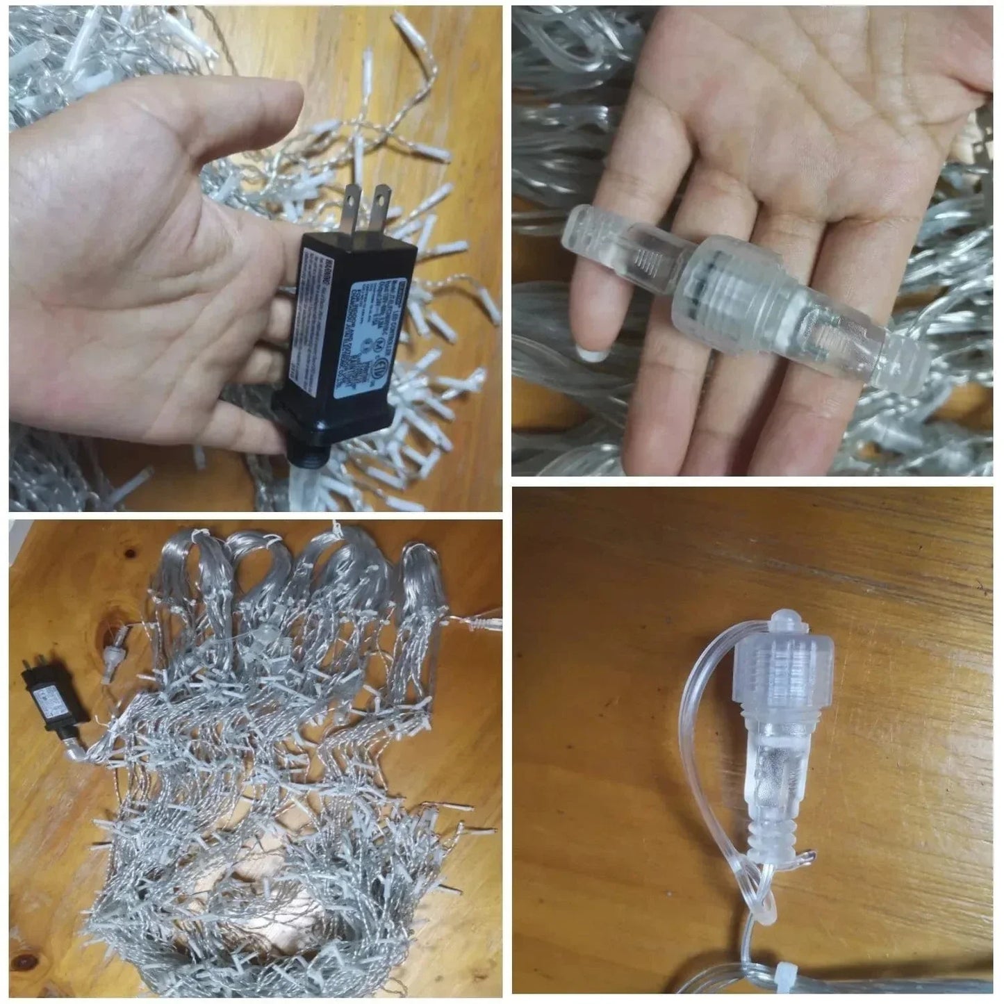 Avelena | Funkelnde Eiszapfen Lichterkette LED | Warmweiß & Kaltweiß, Erweiterbar für Innen- & Außendekoration Feiertage