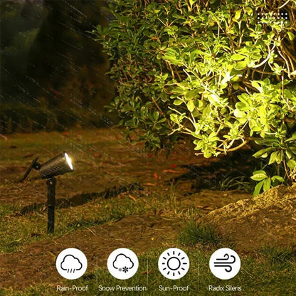 Avelena | Solar-powered LED garden spotlights | Weatherproof, adjustable & ideal for walkways, patios & outdoor areas