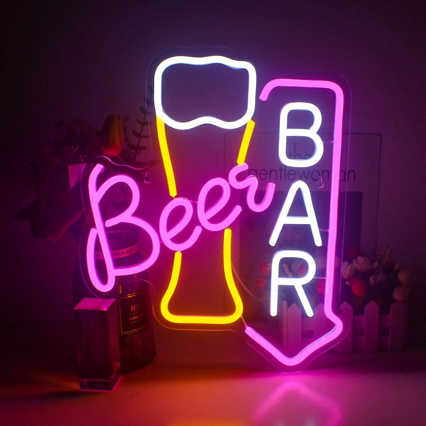 Avelena | Lebendige Cocktails & Bier LED Neon Wandschild