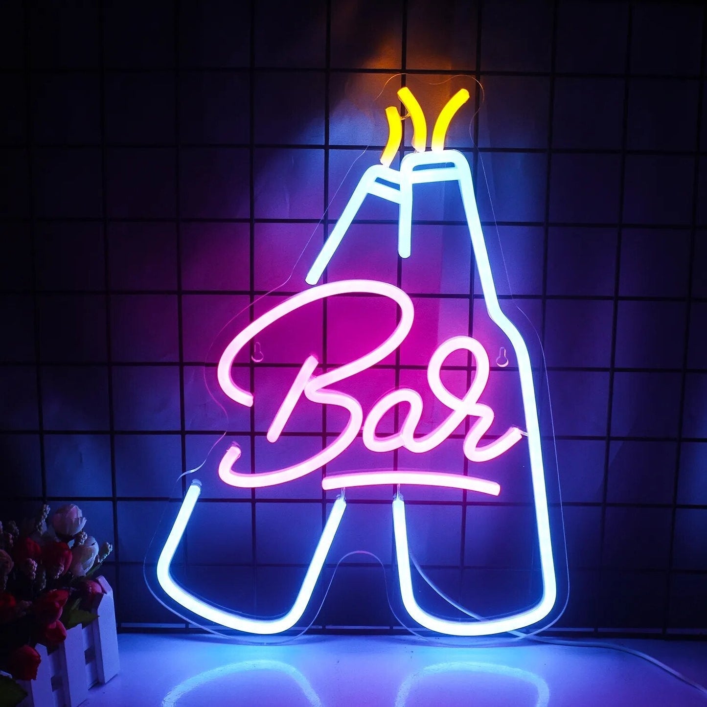Avelena | Lebendige Cocktails & Bier LED Neon Wandschild