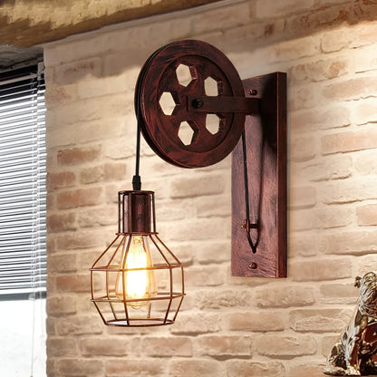 Avelena | Vintage Industrielle LED Wandleuchte - IronGlare