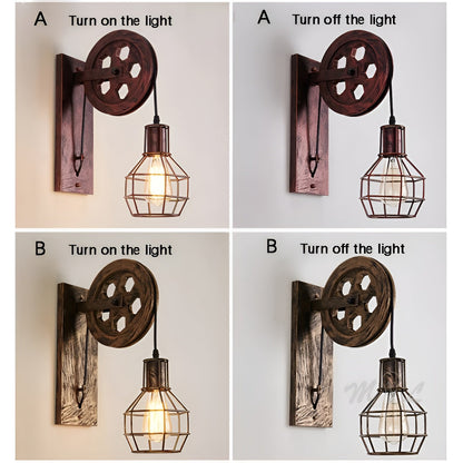 Avelena | Vintage Industrielle LED Wandleuchte - IronGlare