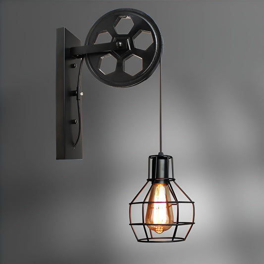 Avelena | Vintage Industrielle LED Wandleuchte - IronGlare