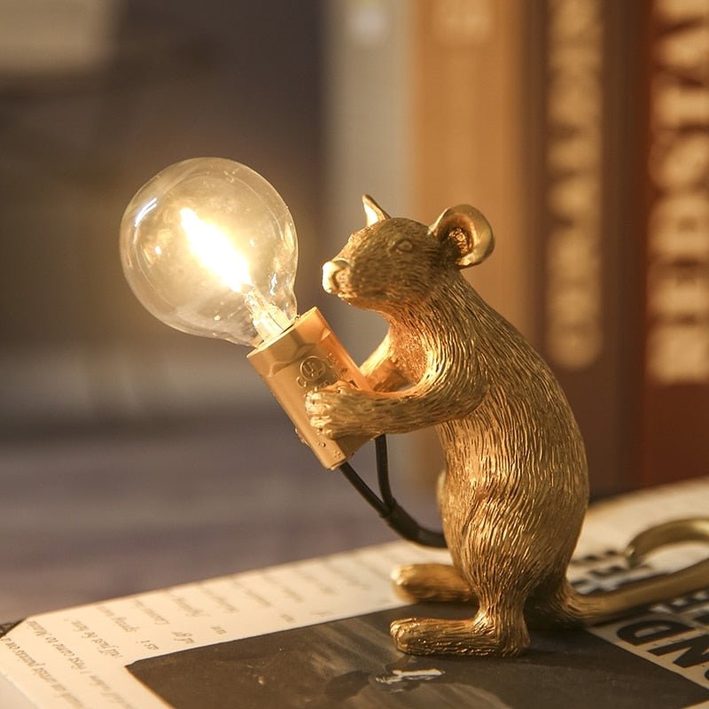 Avelena | Vintage Mouse LED Tischlampe