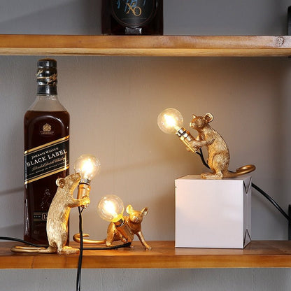 Avelena | Vintage Mouse LED Tischlampe