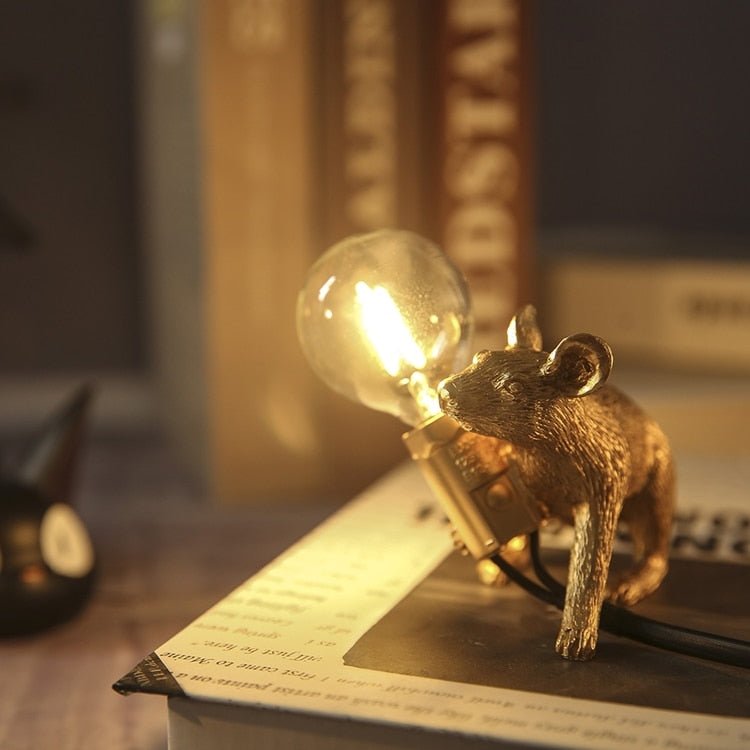 Avelena | Vintage Mouse LED Tischlampe