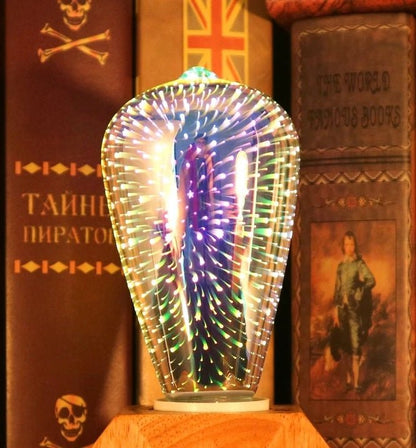 Avelena | Vintage Starburst LED Edison-Birne – E27 6W Festliche Feuerwerkslampe für Ferienzauber, Weihnachtsbaumglühen & Gemütliche Nachtdekoration