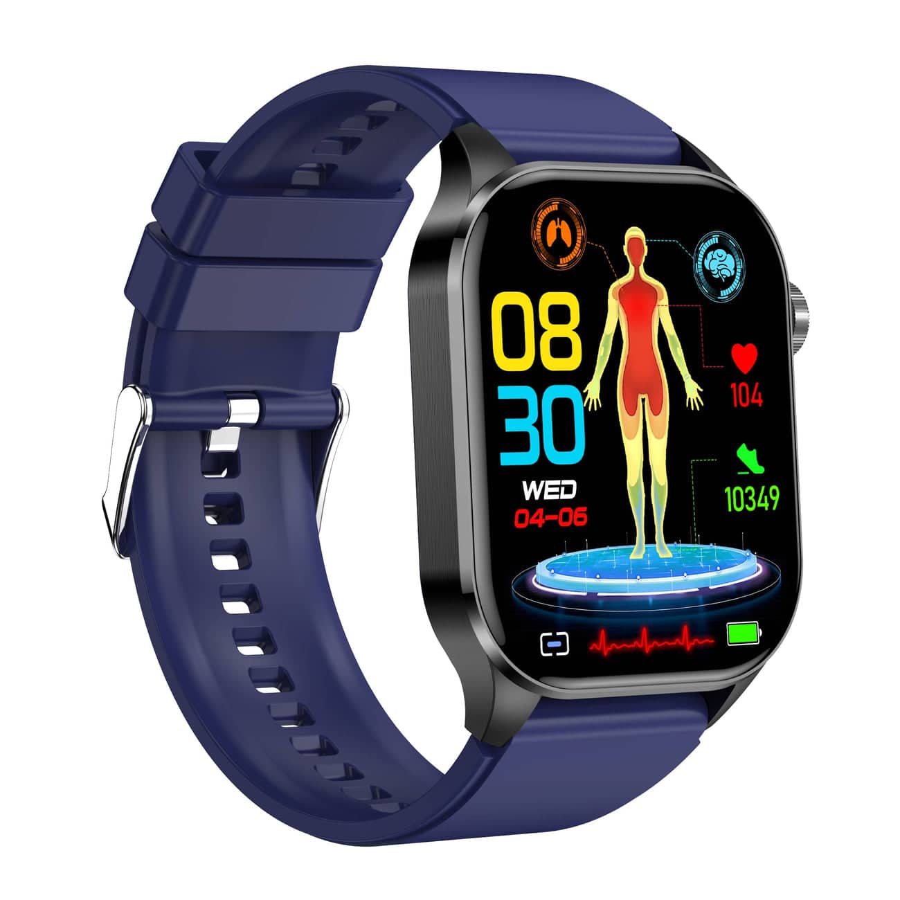 Avelena | Smartwatch mit Ecg, Blutzucker und Blutdrucküberwachung Healthsync