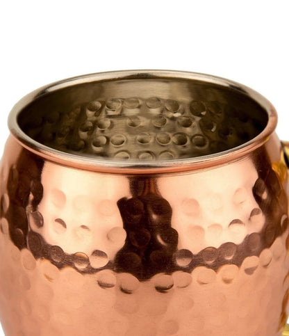 Avelena | Gehammerte Kupferbecher Set Chillcopper