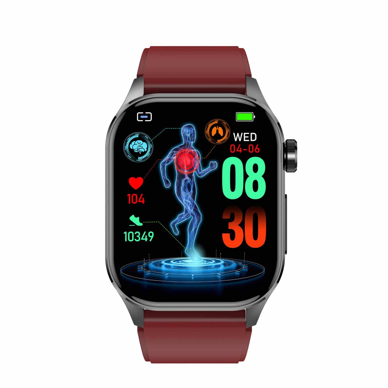 Avelena | Smartwatch mit Ecg, Blutzucker und Blutdrucküberwachung Healthsync