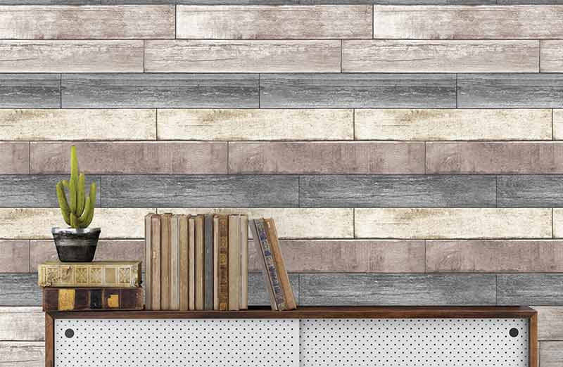 Avelena | Natürliche Holzplanken Shiplap Peel And Stick Tapete