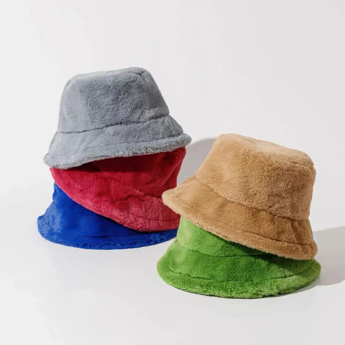 Avelena | Damen Kunstpelz Herbst Bucket Hat – Lorna