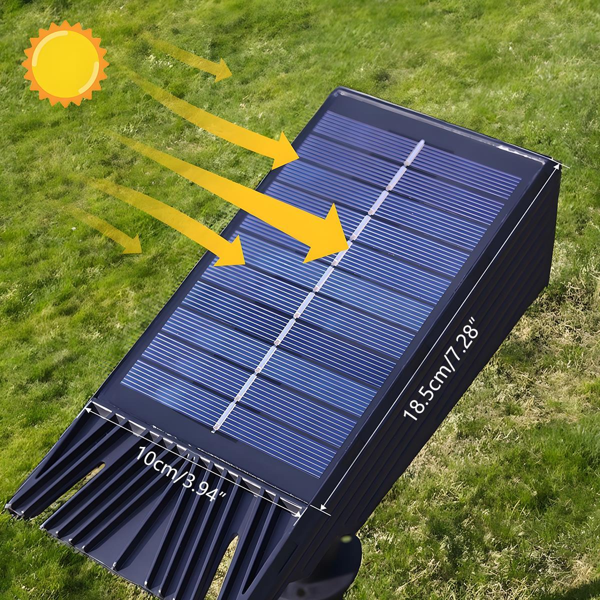 Avelena | Wasserdichte Solar LED Multi-Zoom Spotlampe | Verstellbarer Zoom. Umweltfreundlich & Ideal für Garten- und Außenbeleuchtung.