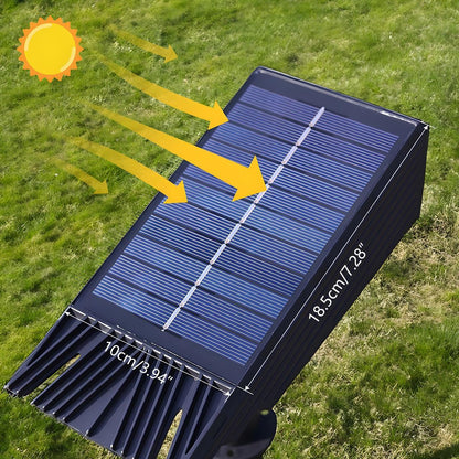 Avelena | Wasserdichte Solar LED Multi-Zoom Spotlampe | Verstellbarer Zoom. Umweltfreundlich & Ideal für Garten- und Außenbeleuchtung.