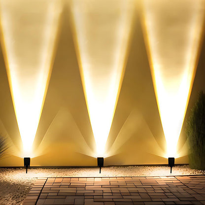 Avelena | Wasserdichte Solar LED Multi-Zoom Spotlampe | Verstellbarer Zoom. Umweltfreundlich & Ideal für Garten- und Außenbeleuchtung.