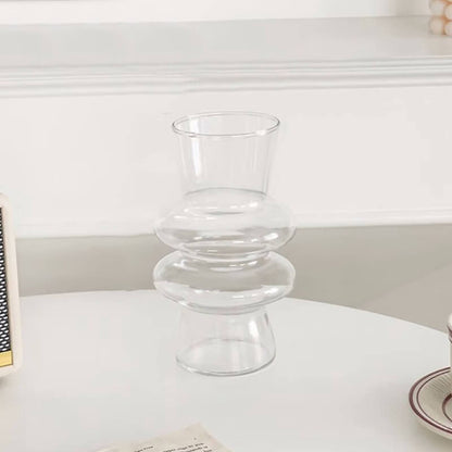 Avelena | Wellenförmige Glasblumenvase