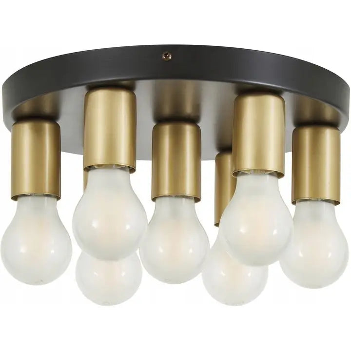 Avelena | Westwing Deckenlampe Platte In Gold-Schwarz 30 X 9 Cm Luminex