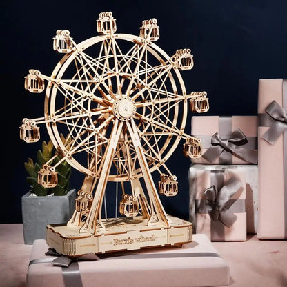 Avelena | WheelCraft – 3D Holz-Ferrisrad-Bausatz für Kinder und Erwachsene