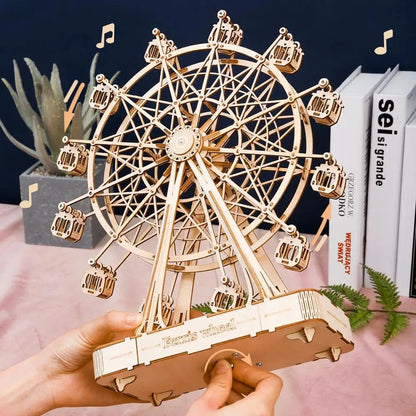Avelena | WheelCraft – 3D Holz-Ferrisrad-Bausatz für Kinder und Erwachsene
