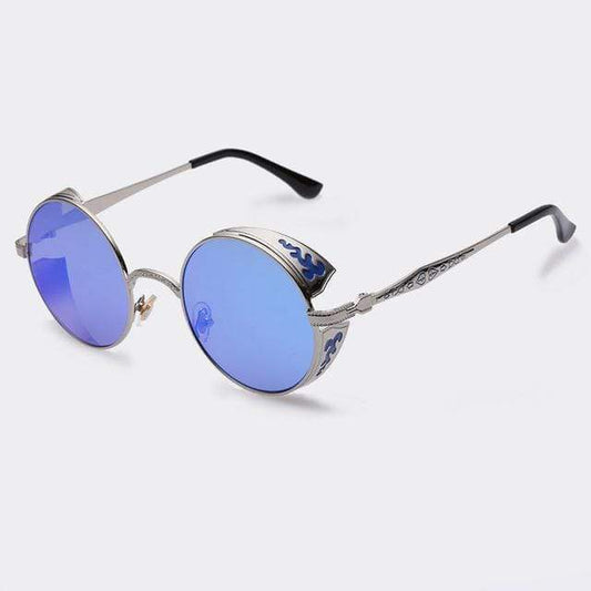 Avelena | Steampunk Vintage Runde Sonnenbrille Limitierte Auflage