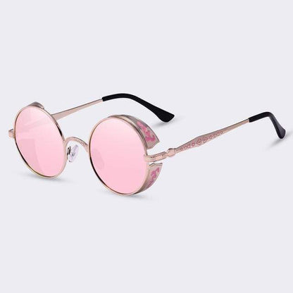 Avelena | Steampunk Vintage Runde Sonnenbrille Limitierte Auflage