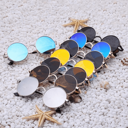 Avelena | Steampunk Vintage Runde Sonnenbrille Limitierte Auflage