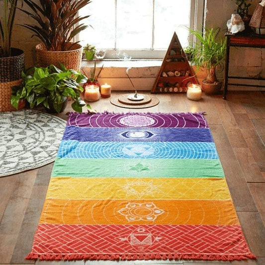 Avelena | 7 Chakra Regenbogen Yoga Matte