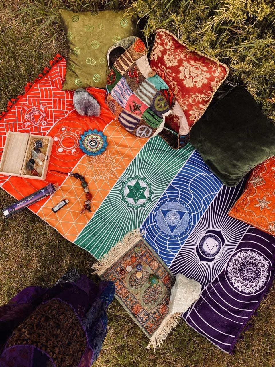 Avelena | 7 Chakra Regenbogen Yoga Matte