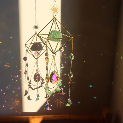 Avelena | AuraBloom Kristall Sonnenfänger | Heilender Kristall | Feng Shui Dekoration | Positive Energie für Zuhause