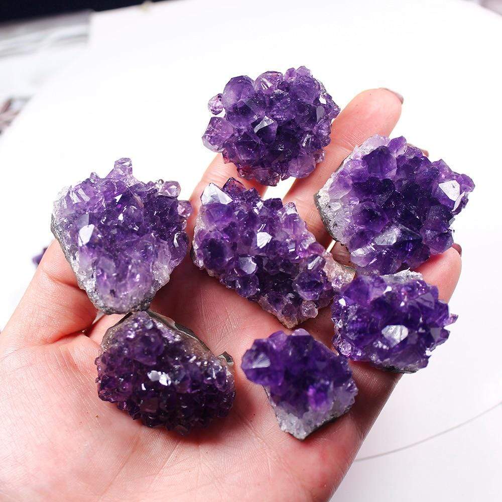 Avelena | Roh-Amethyst-Quarz-Kristall-Cluster
