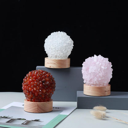 Avelena | Aventurin Quarz Kristalllampe