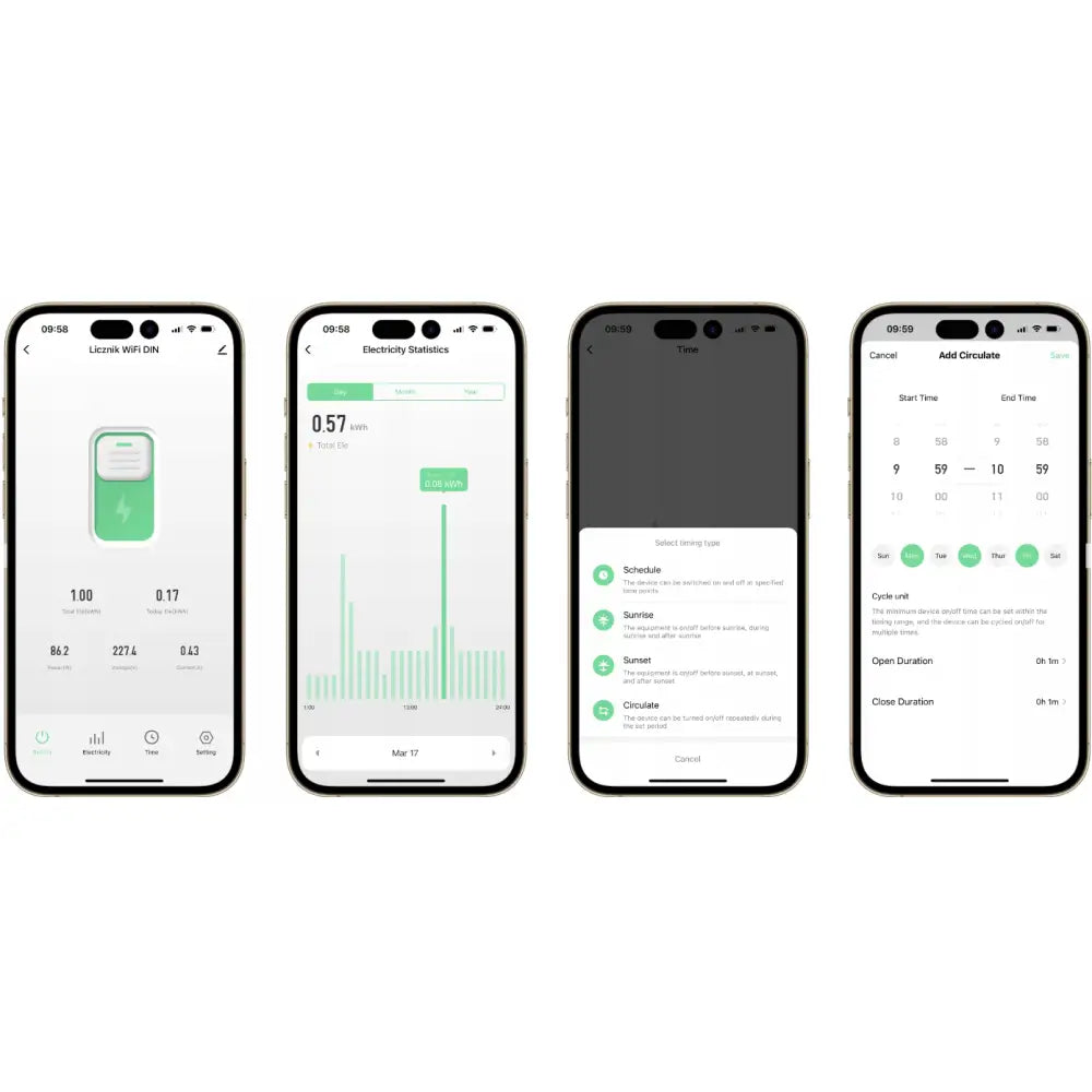 Avelena | Wifi Relais 63A mit Strommessung Tuya Smart