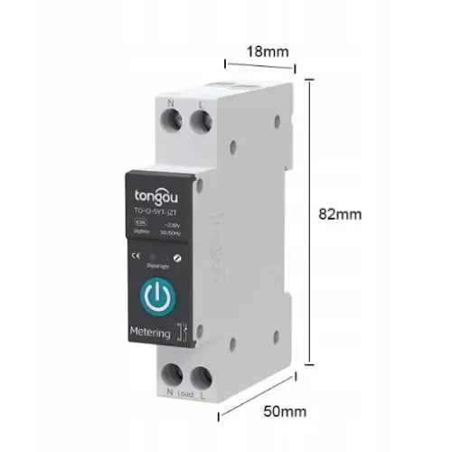 Avelena | Wifi Relais 63A mit Strommessung Tuya Smart