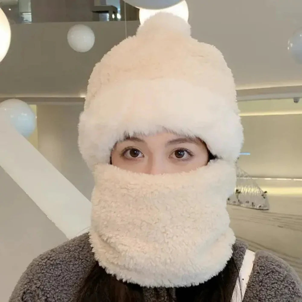 Avelena | Winter Faux Fur Beanie Scarf Set