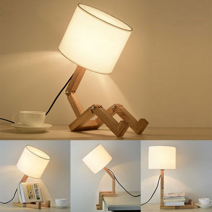 Avelena | Stickman - Hölzerne Stickman Woden Lampe