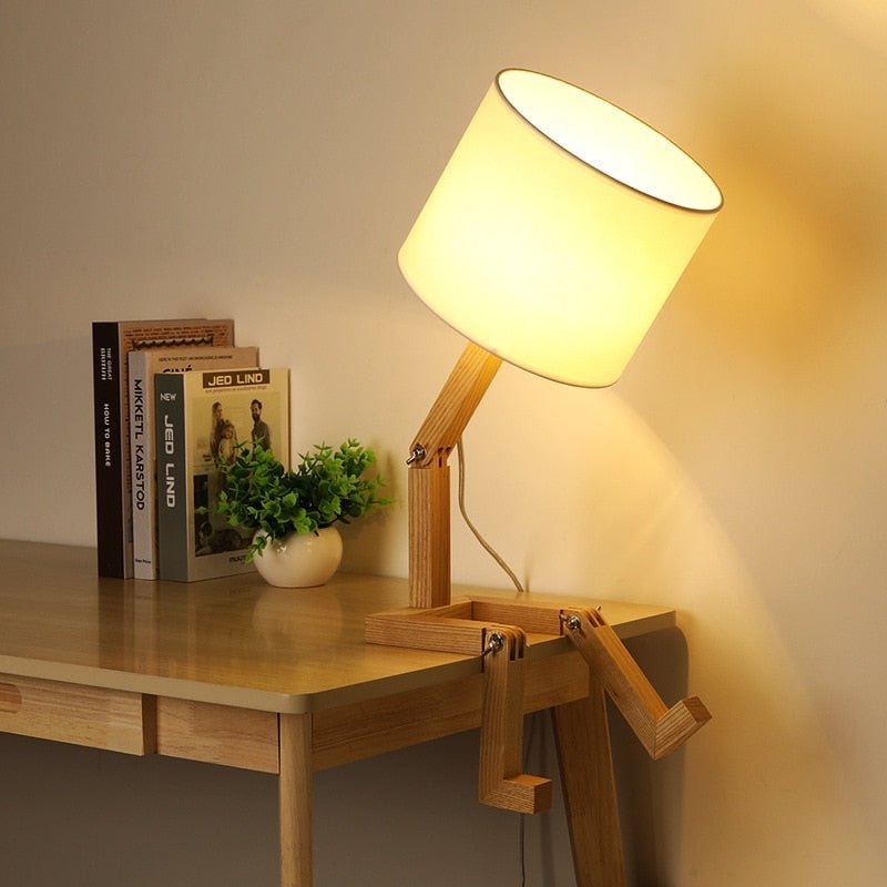 Avelena | Stickman - Hölzerne Stickman Woden Lampe