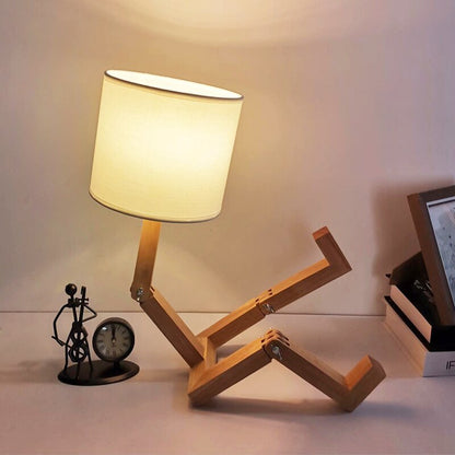 Avelena | Stickman - Hölzerne Stickman Woden Lampe