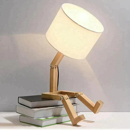 Avelena | Stickman - Hölzerne Stickman Woden Lampe