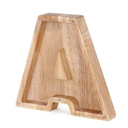 Avelena | Holz Alphabetbuchstaben 'Initial' Sparschwein