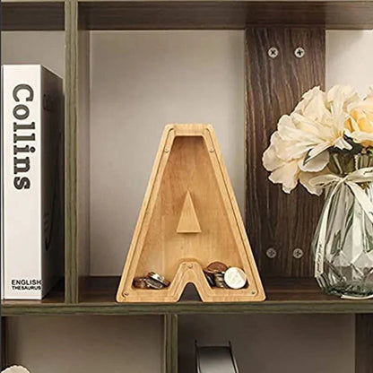 Avelena | Holz Alphabetbuchstaben 'Initial' Sparschwein