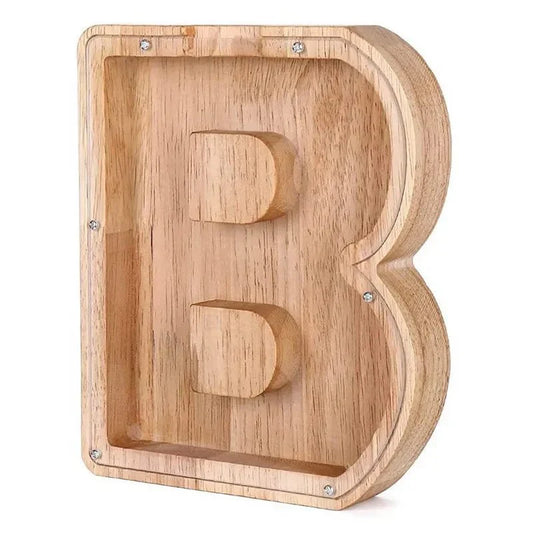 Avelena | Holz Alphabetbuchstaben 'Initial' Sparschwein