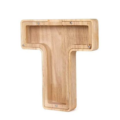 Avelena | Holz Alphabetbuchstaben 'Initial' Sparschwein