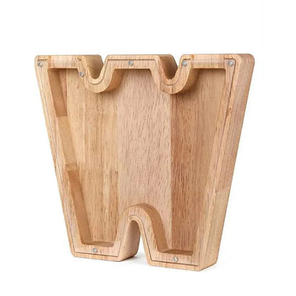 Avelena | Holz Alphabetbuchstaben 'Initial' Sparschwein