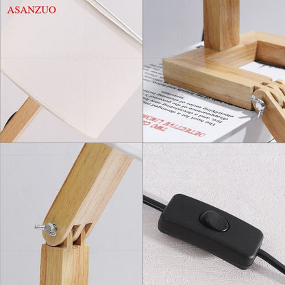 Avelena | Holz Junge Form LED Tischlampe Schreibtisch Ornament