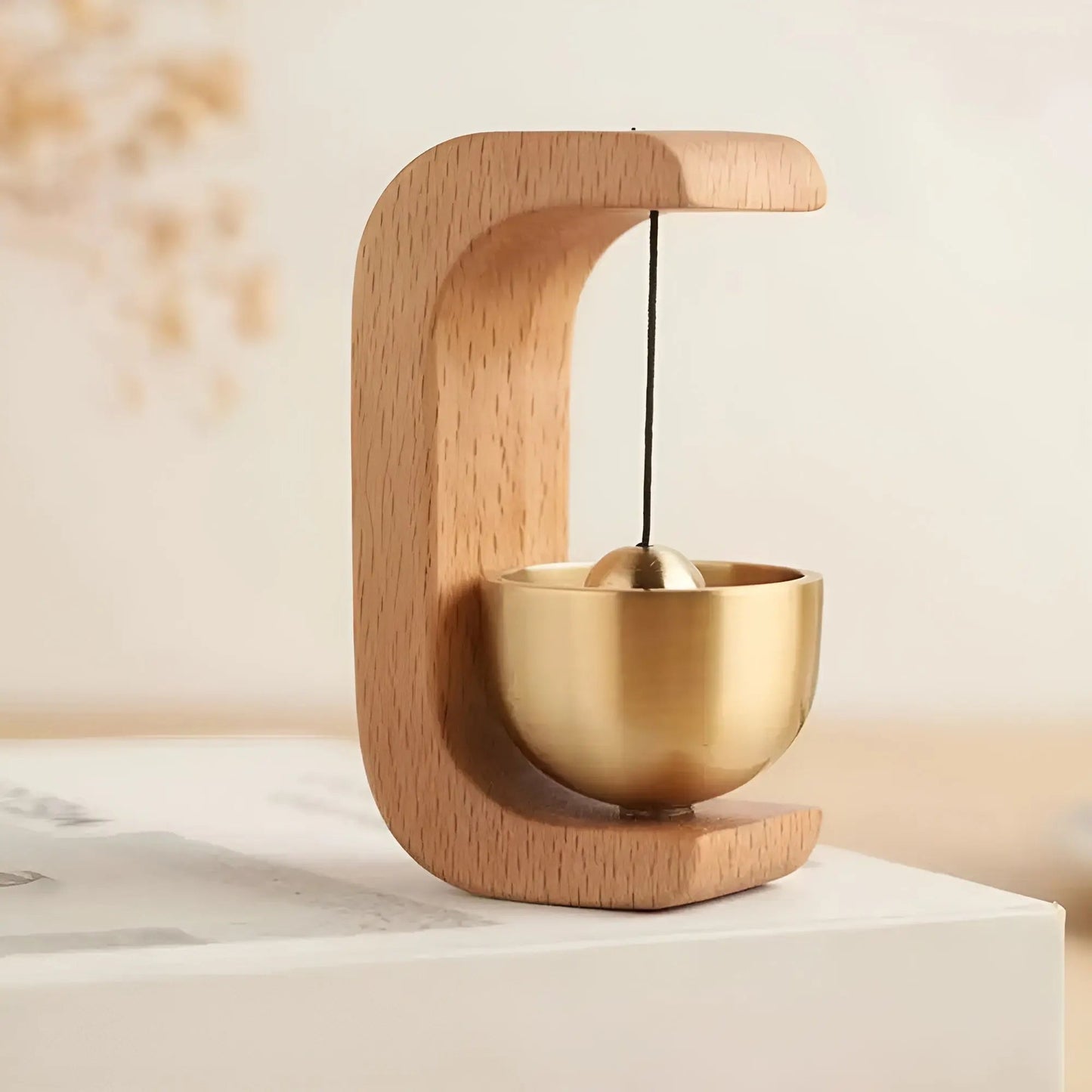 Avelena | Türglocken - Melodisch - Dekorativ Holz - Japanischer Stil - Klangschalen-Glocke