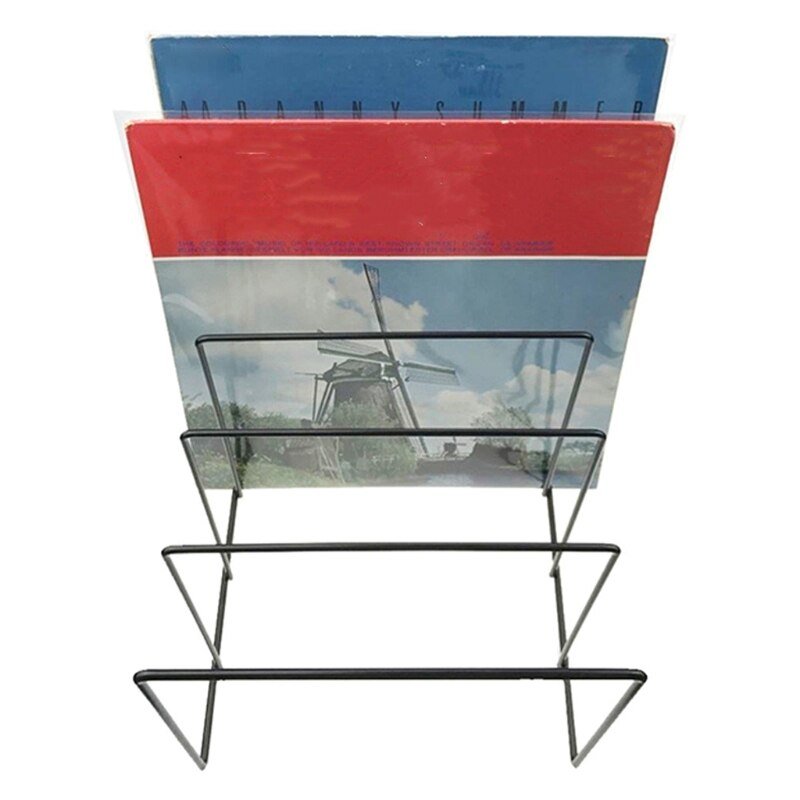 Avelena | Schmiedeeiserner Bücher- und Schallplattenständer